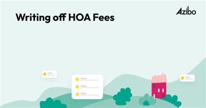 Can a business write off HOA fees?