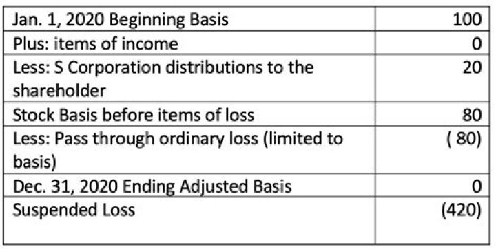Can S Corp stock basis be negative?