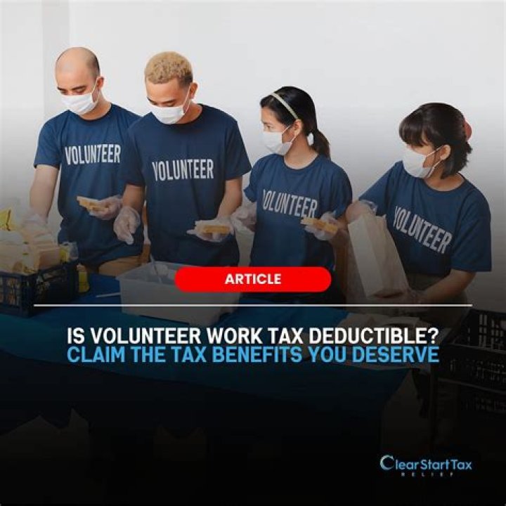 Can you deduct volunteer work from taxes?