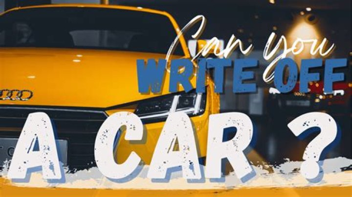 Can you write off a car you bought?