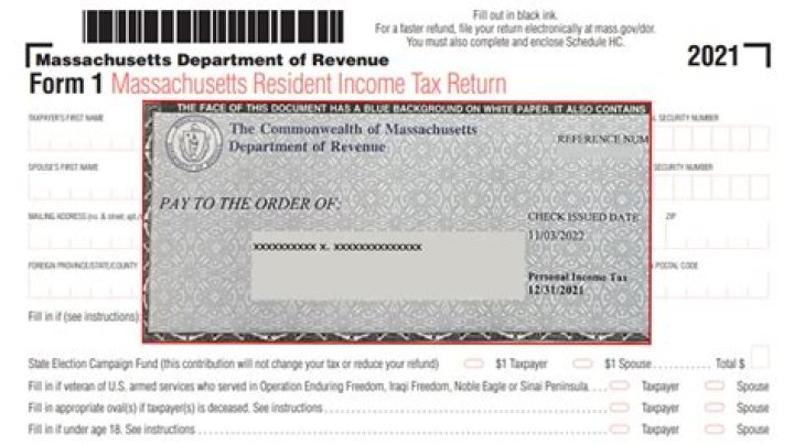 Do Massachusetts state tax refund checks expire?