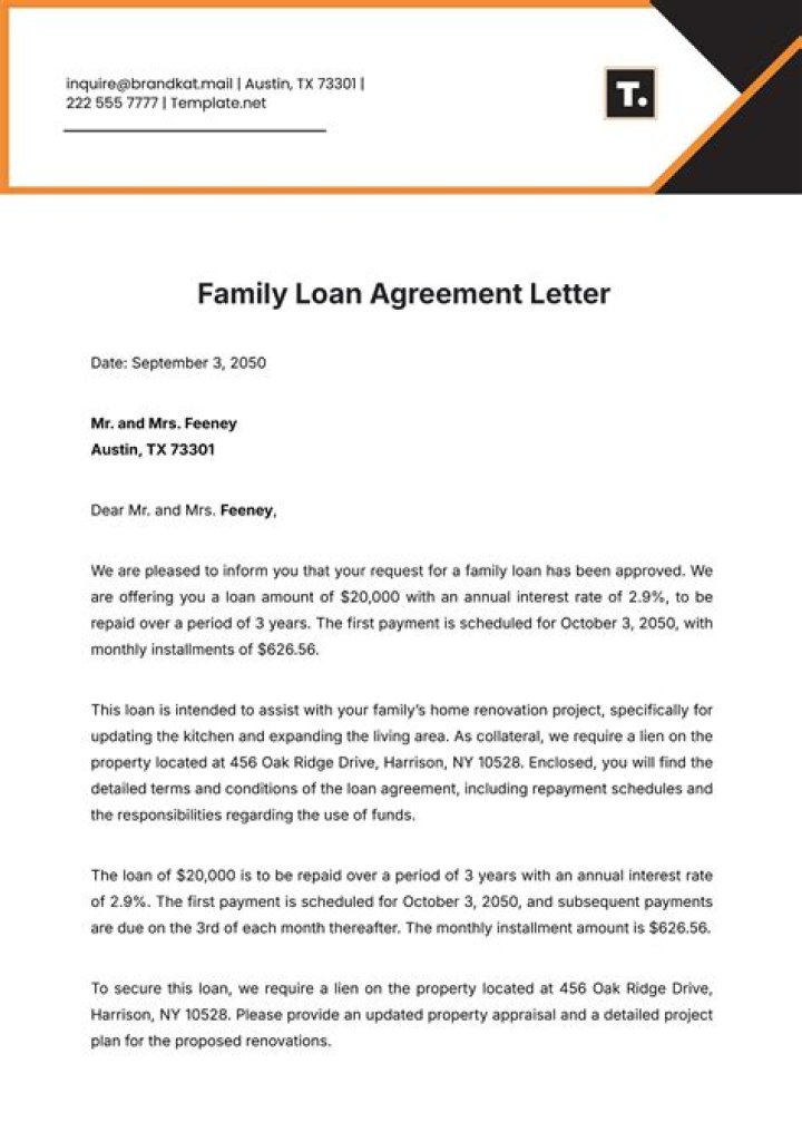 Do you have to declare a loan from family?