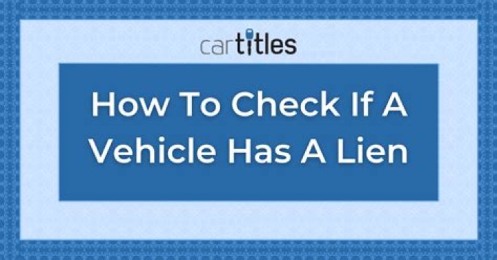 How do I find out if there is a lien on my property in California?