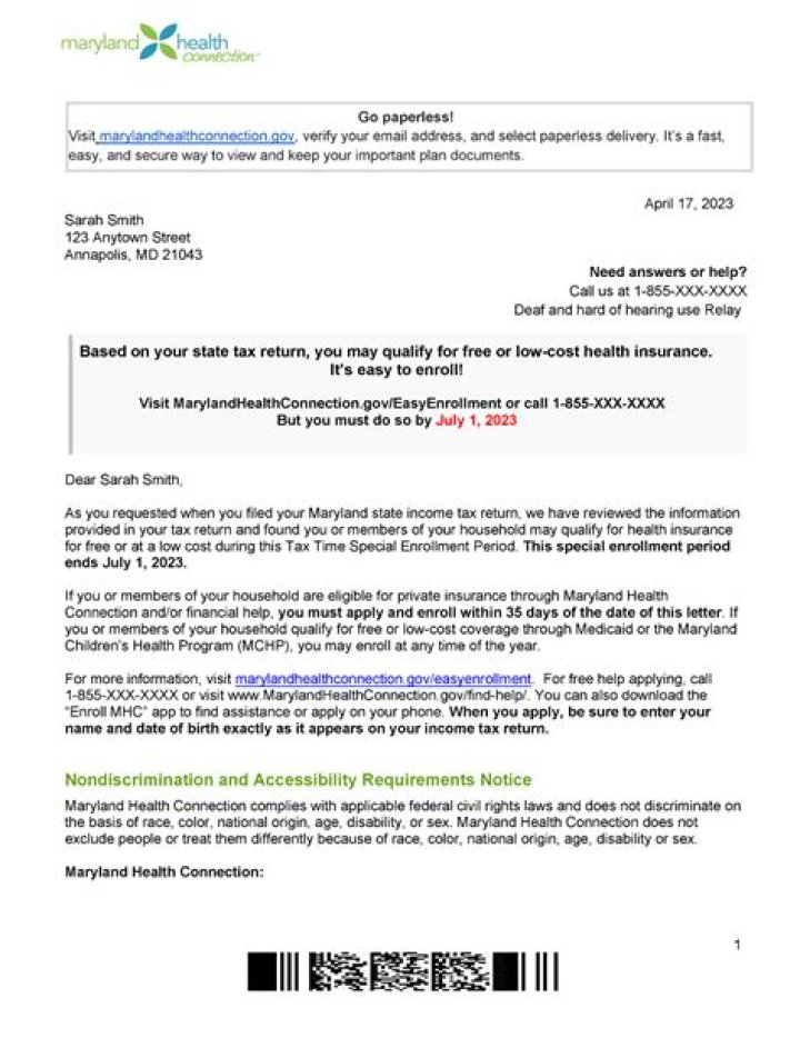 How do I send documents to Maryland Health Connection?