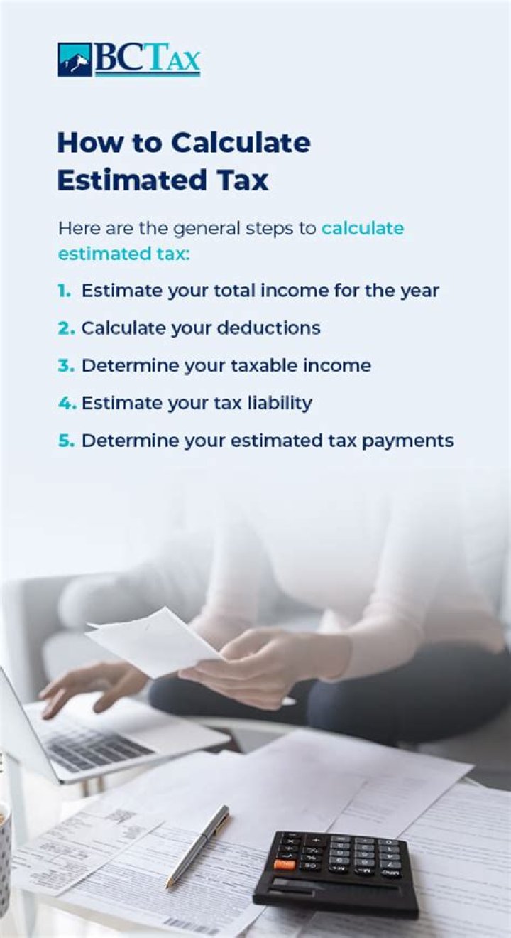 How do you calculate estimated tax liability?
