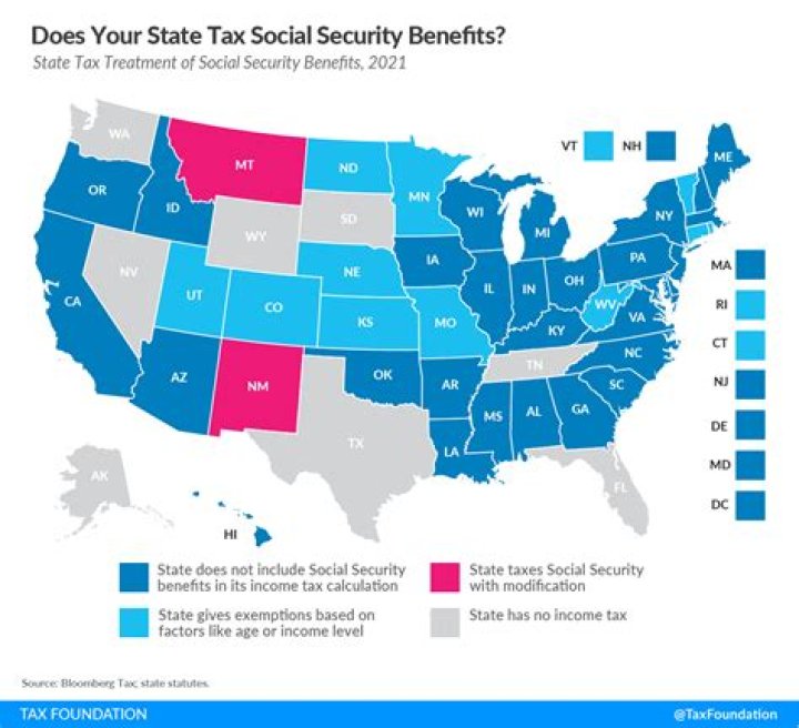 How many US states tax Social Security?