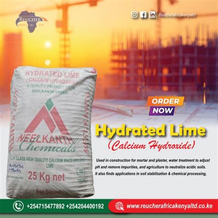 How much does hydrated lime cost?