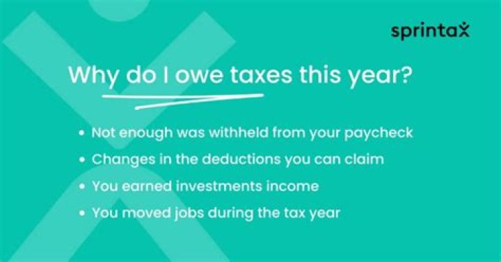 What are my options if I owe taxes?