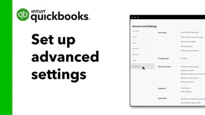 What can be turned on within account and settings in QuickBooks?