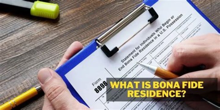 What does bona fide residence address mean?