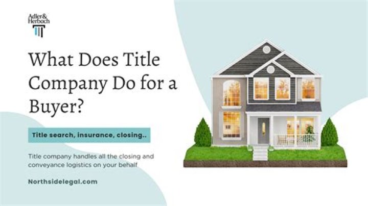 What does title company do when selling a house?