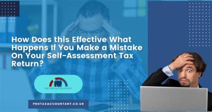 What happens if you make a mistake on self assessment?