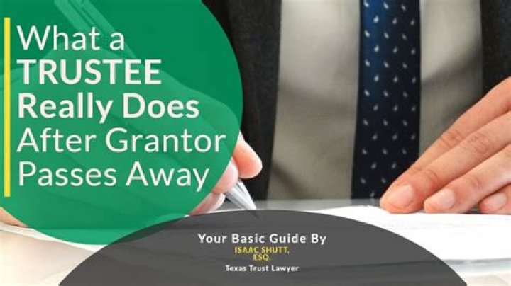 What happens to a trust account when the grantor dies?