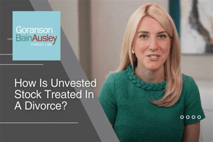 What happens to unvested stock in a divorce?
