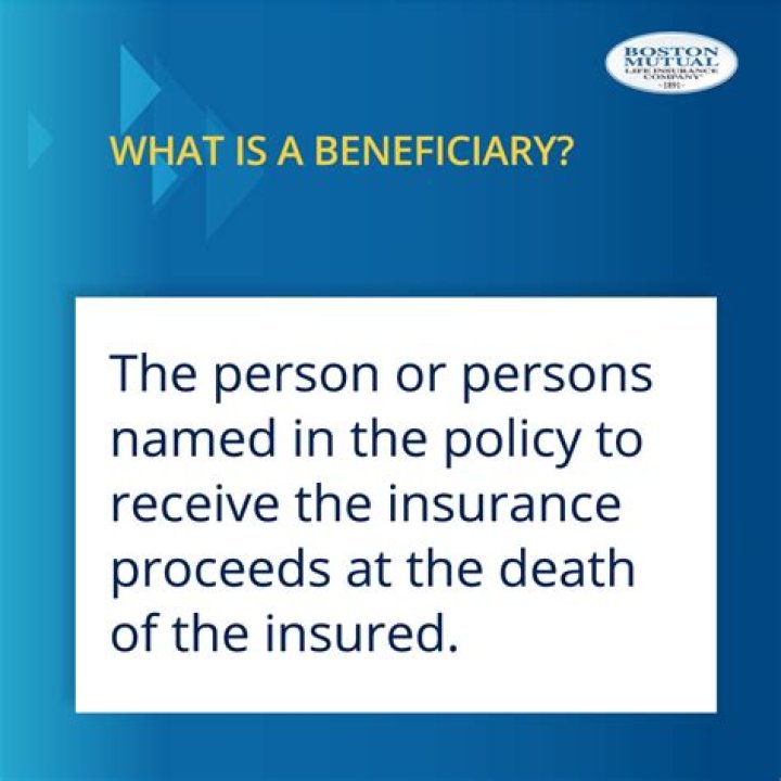 What is a beneficiary on an insurance policy?