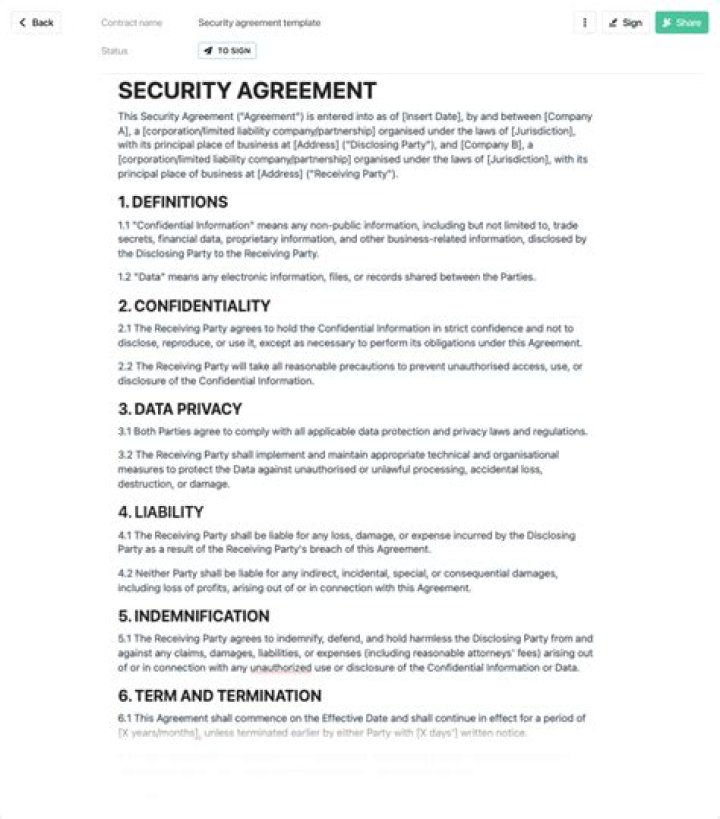 What is a mortgage and security agreement?