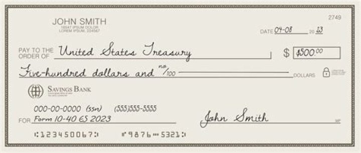 What is a Treasury check from a bank?