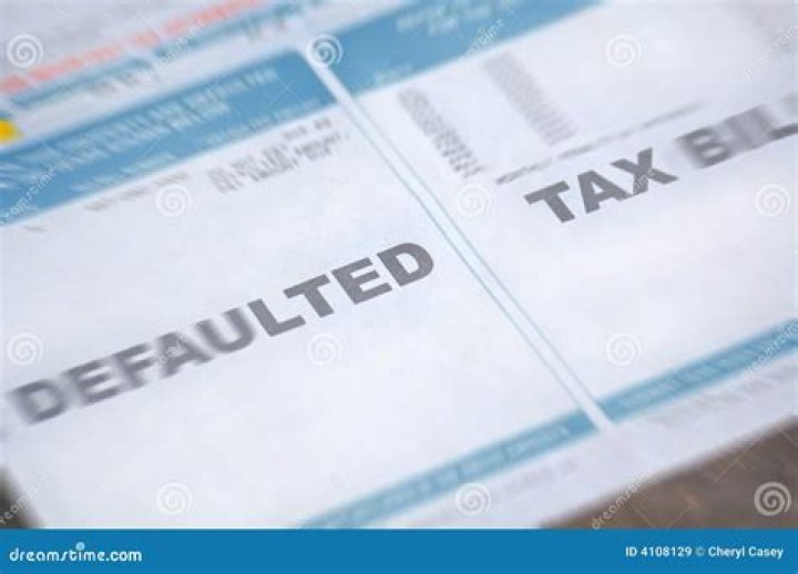 What is defaulted tax bill?