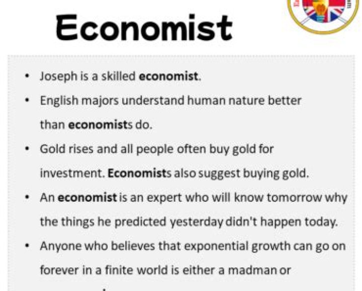 What is economist in a sentence?