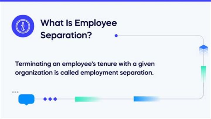 What is employee separation?