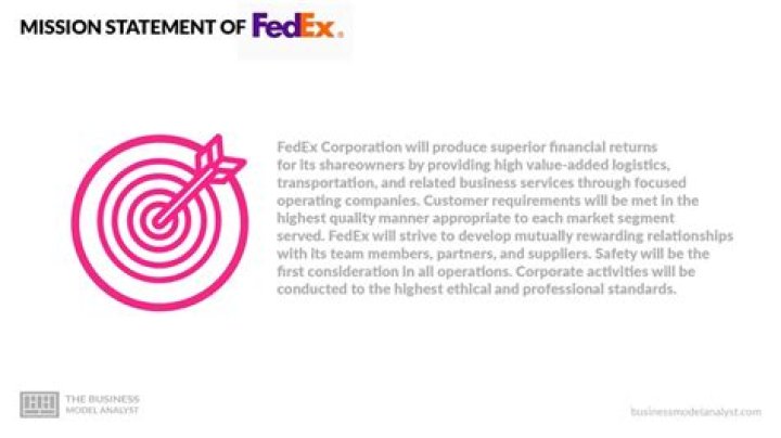 What is FedEx mission and vision statement?