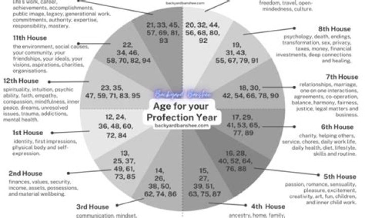 What is the 12th house Profection year?