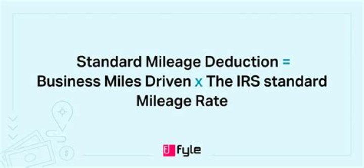 What is the business standard mileage deduction?