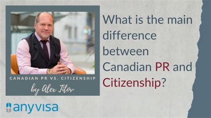 What is the difference between PR and citizenship?