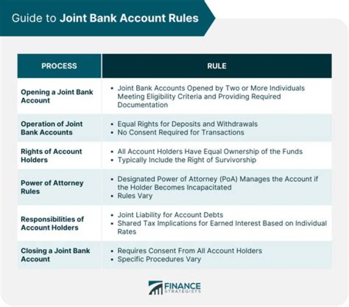 What rights does a joint account holder have?