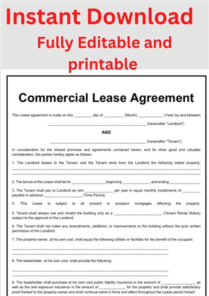 What should I look for in a business lease agreement?