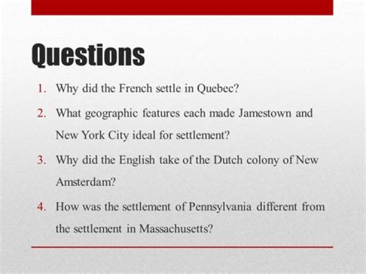 Why did the French settle in Quebec?